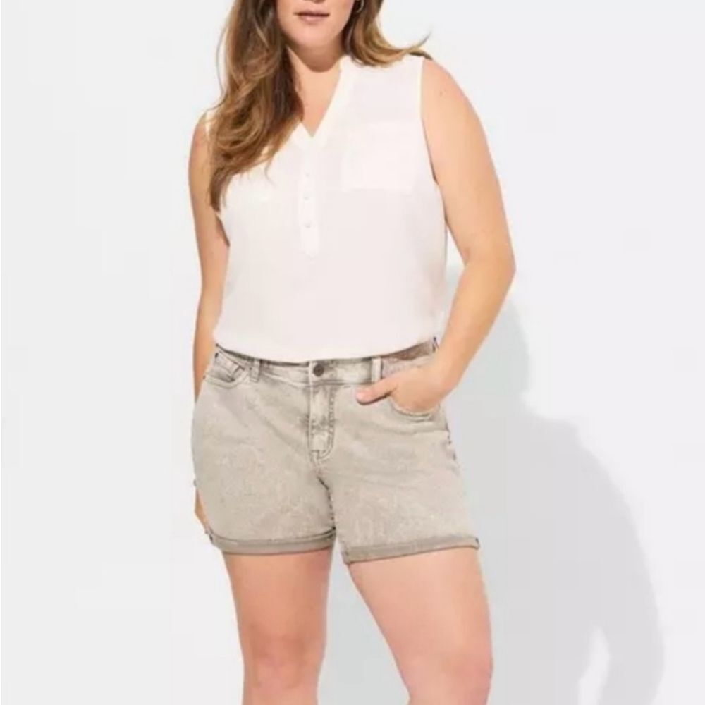 NWT Torrid Harper Rayon/Linen Pullover Blouse